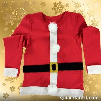 Ideas para complementos caseros de Navidad. Disfraz de Papá Noel