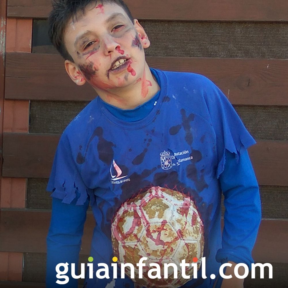 ¡Futbolista zombi! El disfraz de Victor de Halloween