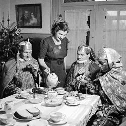 Los Reyes magos se relajan en casa