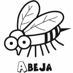 Dibujo para colorear de abeja