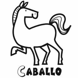 Dibujo de caballo para colorear