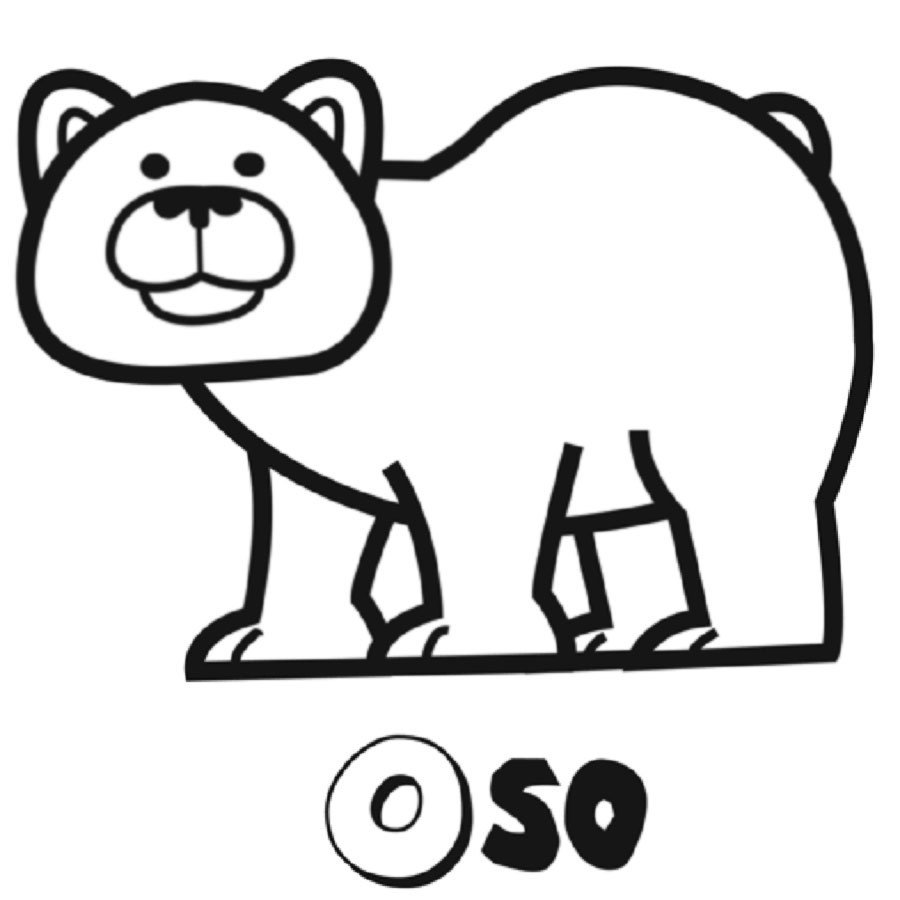 Dibujo para de oso pardo