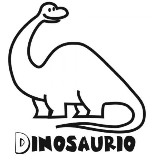 Dibujo para pintar de un dinosaurio