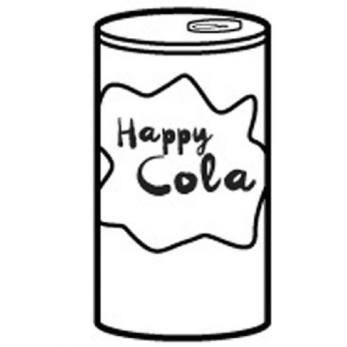 Dibujo de lata de refresco para pintar