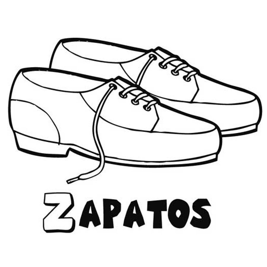 Dibujos para colorear de zapatos