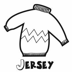 Dibujo para imprimir y colorear un jersey