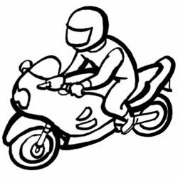 Dibujo para pintar de motociclismo