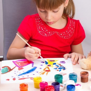 5 proyectos de arte para bebés - receta de pintura y masa casera no tóxica