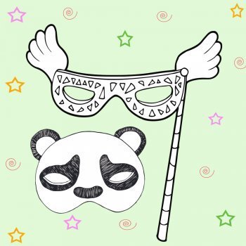 Dibujos para colorear con niños de Carnaval