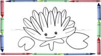 Dibujos para colorear con niños de flores