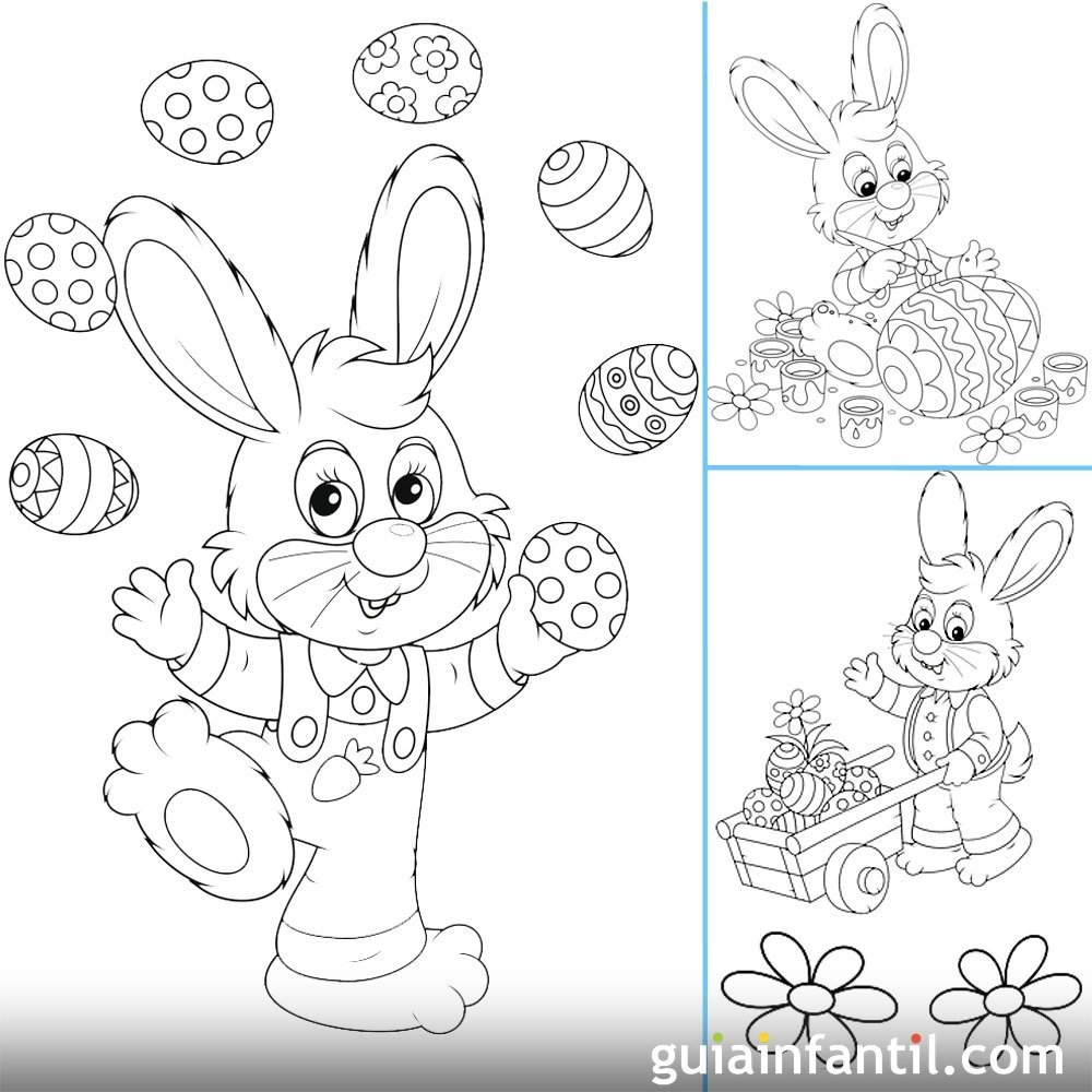 Dibujos de Pascua para imprimir y colorear