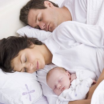Baby & niño durmiendo aprender/padres-asesoramiento en ellos hogar 