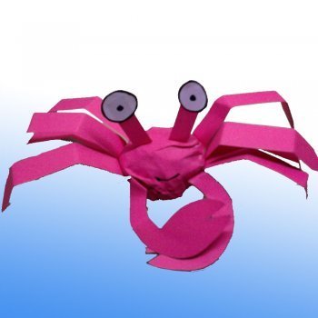 Cangrejo de cartulina