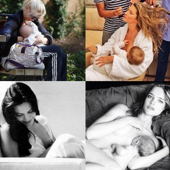 Madres famosas también amamantan a sus bebés