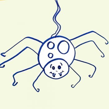 Cómo dibujar una araña paso a paso