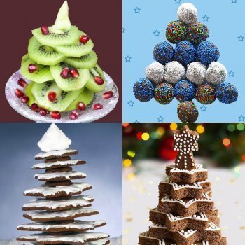 Recetas dulces con forma de árbol de Navidad