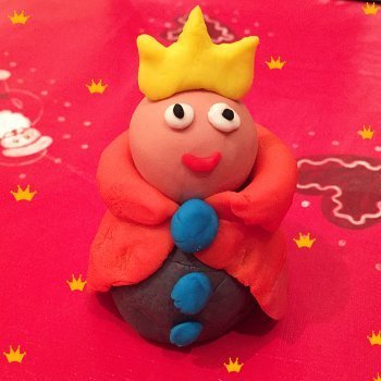 Rey Mago de plastilina