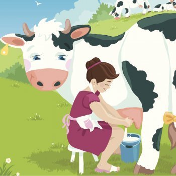 He milkmaid and her pail