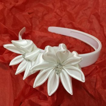 Diadema de flores DIY para la Primera Comunión