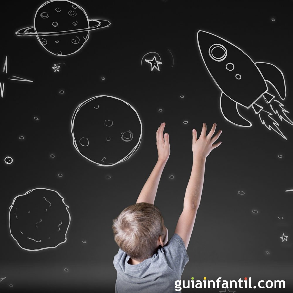 Pequeño astronauta en el espacio - Espacio, galaxia, Planetas - Dibujos para  colorear para niños