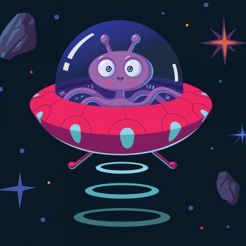 Dibujos de ovnis y extraterrestres para colorear