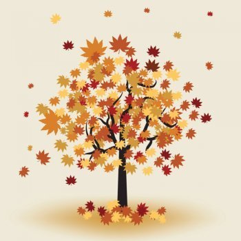 Otoño. Dibujos infantiles para colorear