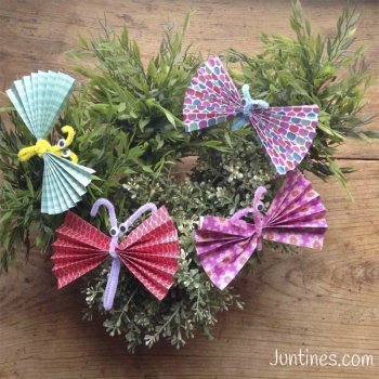 Mariposas de origami. Manualidades con papel