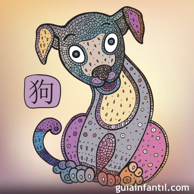 enfocar Sótano regular Niños del signo Perro en el zodiaco chino