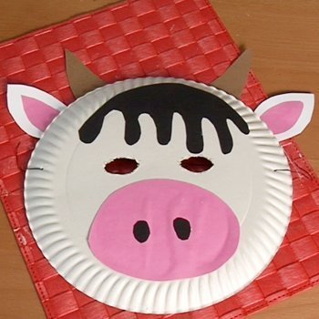 Máscara de vaca para niños