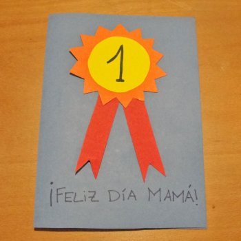 Tarjeta de medalla para mamá