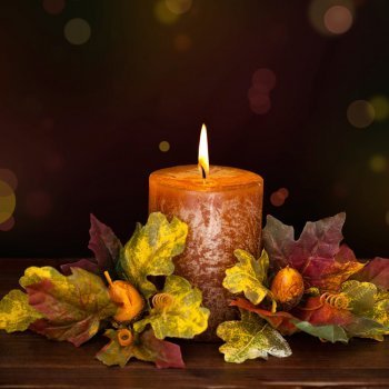 Manualidades de otoño: Candelabro