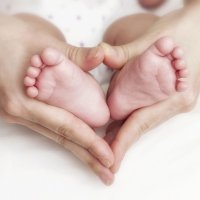 Los pies de los bebés