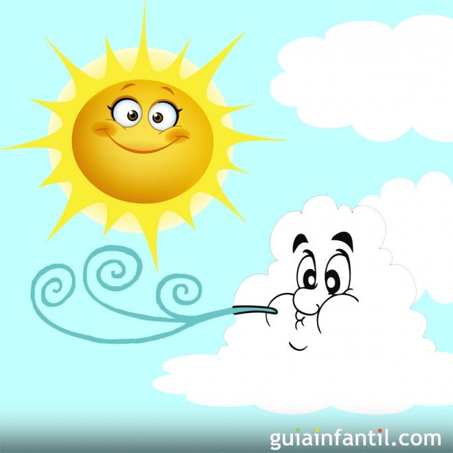 El Viento del Norte y el Sol. Fábulas de Esopo para niños