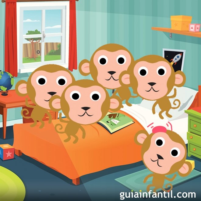 carga Remo Perú Five little monkeys. Canciones infantiles en inglés