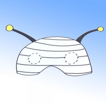 Cómo hacer, paso a paso, un antifaz de abeja