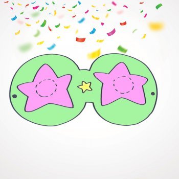 Cómo hacer, paso a paso, un antifaz de estrellas