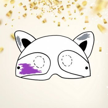 Cómo hacer, paso a paso, un antifaz de mapache