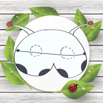 Cómo hacer, paso a paso, un antifaz de mariquita