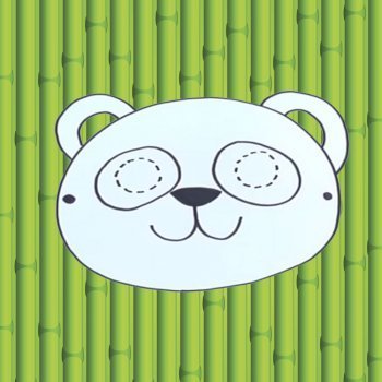 Máscara de oso panda