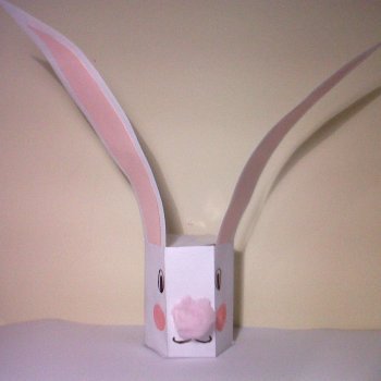 Caja de conejo de Pascua para niños