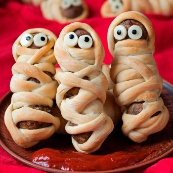 Recetas divertidas de momias para Halloween
