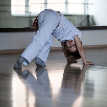 La practica de la Capoeira para niños