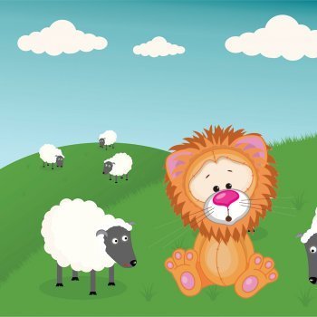 El león que se creía cordero. Cuento corto para niños
