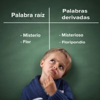 Juego para enseñar a los niños palabras derivadas