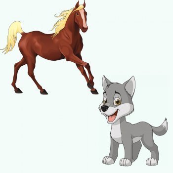 El lobo y el caballo