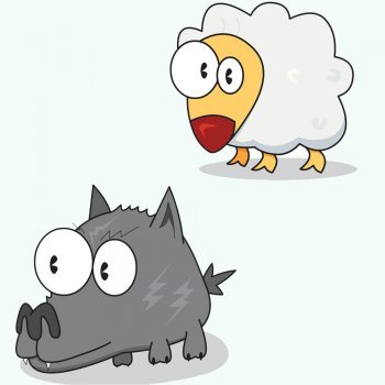 El lobo y la cabra
