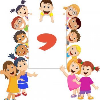 La coma. Poema corto para los niños