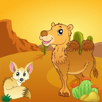 El zorro y el camello. Leyenda africana para niños