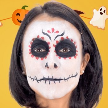 Maquillaje de Catrina. Manualidades de Halloween