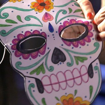 Máscara de Catrina para Halloween. Manualidad infantil